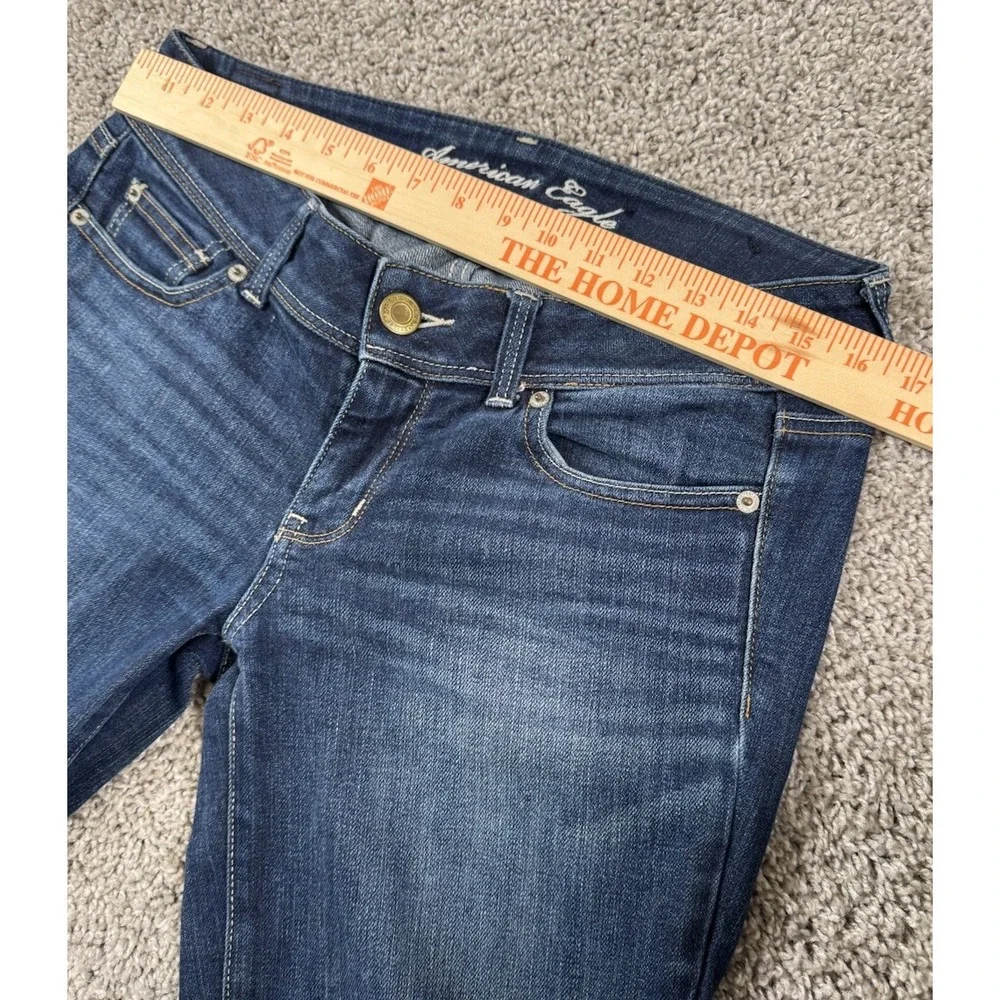American Eagle Outfitters Womens Slim Boot Cut Jeans‎ Stretch Y2K Size 6 - Picture 9 of 10